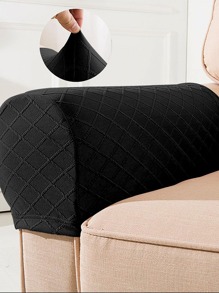 Bọc Sofa màu trơn - màu đen - Xem 1