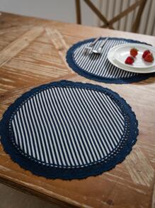 1入組條紋圖案餐墊 - 彩色 - 查看 1