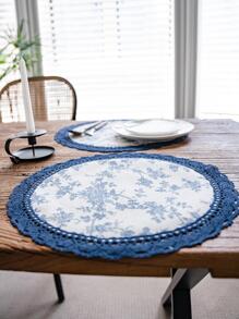 1pc Floral Pattern Placemat - Multicolor - View 2