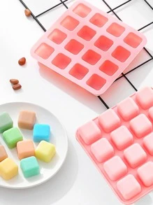 1pc Cube Design Random Color DIY Silicone Mold - Multicolor - View 1