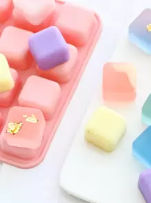 1pc Cube Design Random Color DIY Silicone Mold - Multicolor - View 8