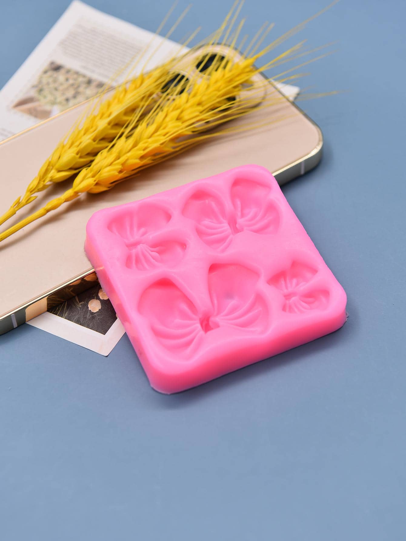 1pc Cute Knot Bow Mold Soft Silicone Resin Art Mould, Decoration Accessories Tools