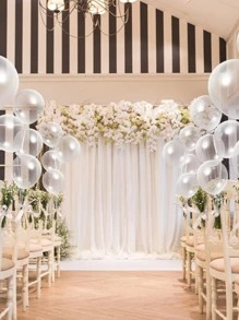 30 τμχ Clear Διακοσμητικό μπαλόνι, Simple Clear Latex Balloon για γάμο, πάρτι, διακοπές - Trong sáng - Xem 2