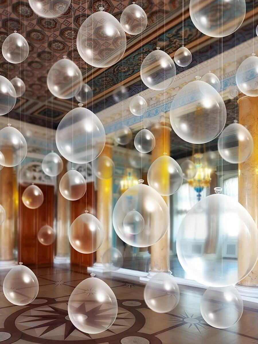 30 τμχ Clear Διακοσμητικό μπαλόνι, Simple Clear Latex Balloon για γάμο, πάρτι, διακοπές - Trong sáng - Xem 1