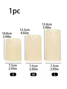 1入組LED蠟燭燈簡單塑料蠟燭形LED桌面燈適合派對、節日、婚禮 - 白色 - 查看 5