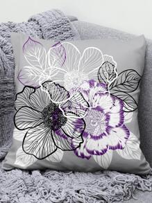 1 τμχ Floral Print Cushion Cover Without Filler, Modern Line Flower Print Διακοσμητικό κάλυμμα μαξιλαριού για κρεβάτι, καναπέ - Nhiều màu - Xem 6
