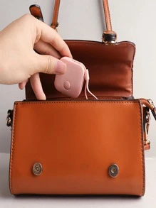 1pc Solid Color Square Mini Tape Measure, Simple Portable Soft Measuring Tape For Cloth Measure - White - View 5