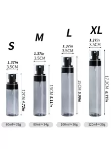 1 pieza Botella de spray transparente para decoración del hogar y el baño, de vuelta a la escuela en verano - Gris - Ver 2