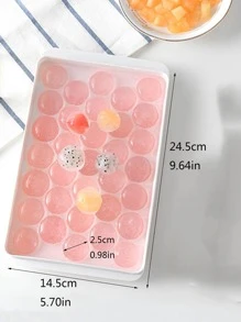 1pc Round Mold, Ice Tray, Ice Maker Mold, For Ice Cream Party, Whiskey Drinks, Kitchen Tool, PP Mold - White - View 5