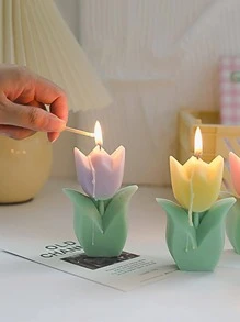 Bấc nến thiết kế hoa tulip 1pc - Nhiều màu - Xem 3