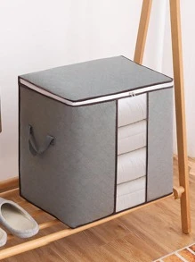 1入組無紡布織物被子收納袋 - 灰色 - 查看 5