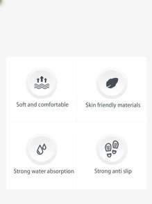 1pc Modern Flower Pattern Non-slip Bath Rug, Modern Diatomite Toilet Mat For Bathroom - Pink - View 8