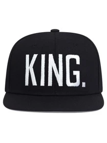 2 chiếc Unisex Chữ Thêu Mũ Hip Hop Thời Trang Có Thể Điều Chỉnh, Dành Cho Hoạt Động Ngoài Trời - màu đen - Xem 3