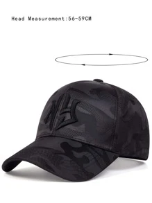 1 cái Unisex Thư thêu Camo In Mũ bóng chày thông thường có thể điều chỉnh, cho đường phố ngoài trời - Nhiều màu - Xem 4
