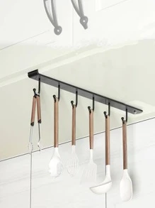 1 Giá Treo Đồ Bằng Sắt, Giá Treo Đồ Nhà Bếp Bằng Sắt Hiện Đại Màu Trơn Cho Gia Đình - trắng - Xem 3