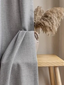 素色單面板窗簾客廳和臥室現代滌綸窗簾