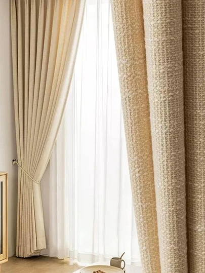 Solid Color Single Panel Blackout Curtain