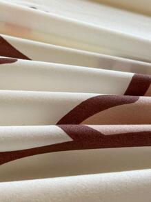 1pc Cartoon Graphic Fitted Sheet, Cute Fabric Fitted Bottom Sheet For Bedroom