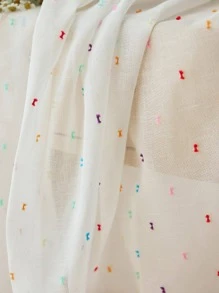 1 Đồ Họa Hoa Văn Màn Sheer, Polyester Hiện Đại Lọc Sáng Màn Sheer Cho Phòng Khách - trắng - Xem 4