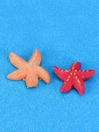 2st/set ABS dekorationsobjekt, sjöstjärna design dekoration hantverk för hem