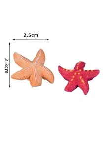 2pcs/set ABS Decoration Object, Starfish Design Decoration Craft For Home