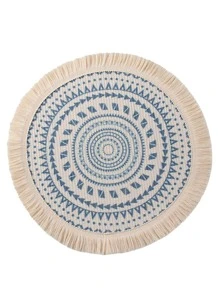 件波希米亞編織流蘇餐墊