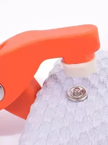 50pcs/set Punch Pliers & Button, Modern Manual Punch Pliers Tool For Home - Red - View 4