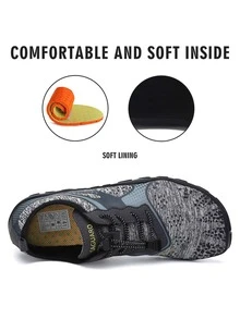 SAGUARO Mens Womens Water Shoes Quick Dry Beach Shoe - Light Grey - View 5