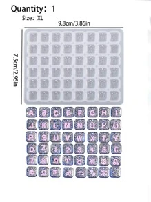 1入組幾何設計DIY矽膠模具 - 白色 - 查看 5