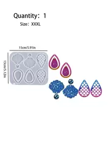 1入組吊墜DIY矽膠模具 - 白色 - 查看 7