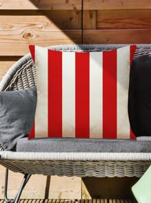 1 Họa Tiết Sọc Đệm Không Chất Độn, Vải Hiện Đại Trang Trí Ném Gối Cho Phòng Khách, trang Trí Nhà Cửa - Đỏ - Xem 1