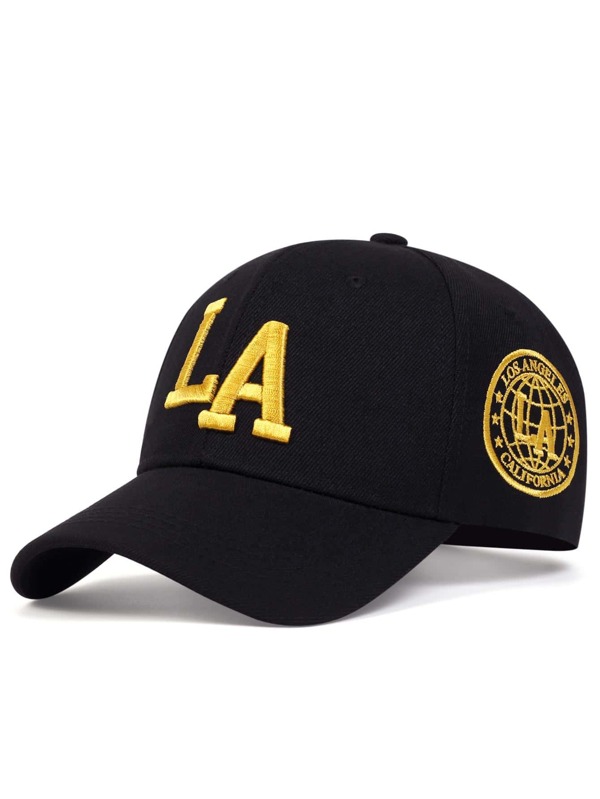 1 pièce Casquette de baseball décontractée, brodée de lettres, réglable, unisexe, pour la rue extérieure