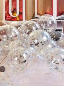 10 Chiếc 12 Inch Bạc Lấp Lánh Bóng Bay, Trang Trí Tiệc Sinh Nhật, Đám Cưới, Quà Tặng, Tiệc Giáng Sinh Bóng Bay - Bạc - Xem 1