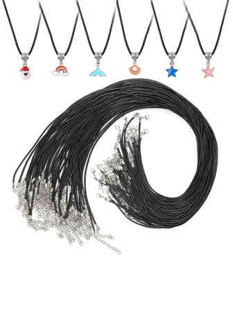 20入組/套黑色DIY首飾配件用於縫紉現代線DIY首飾配件