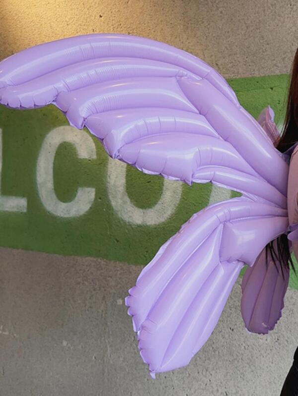 1 st plast Photobooth Prop, Modern Lila Wing Design Photo Booth