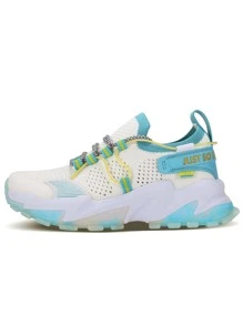 Women's Fashion Shoes Walking Sports Shoes Non slip Tennis Shoes Running Shoes - Xanh và trắng - Xem 2