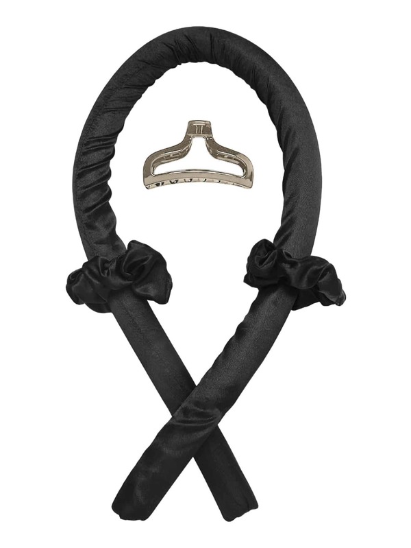 4pcs Satin Headband, Bun Maker, Claw Clip Combination Set For Women's