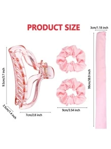 3pcs/Set Black Heatless Curler, Modern Non-Woven Fabric Hair Curler For Home Home Bathroom Decor Fall Decor Back To School