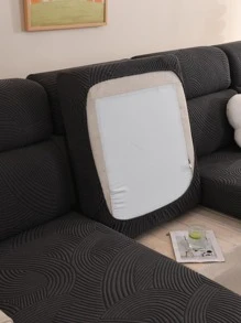 1入組彈性加厚沙發墊套,白色現代簡約風格,防滑,防塵,耐用,四季合適,可水洗 - 黑色 - 查看 6