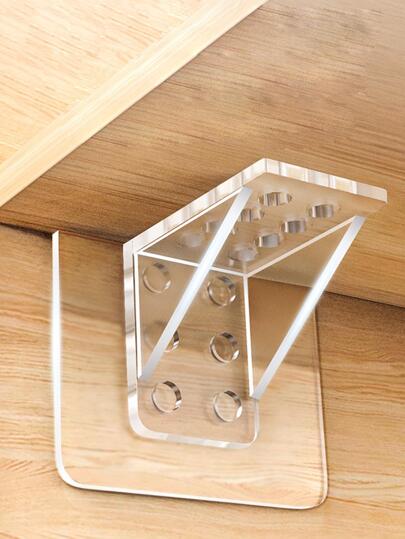 4 pezzi Supporto trasparente ripiano