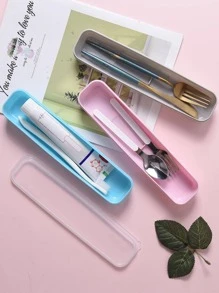 1入組透明餐具收納盒