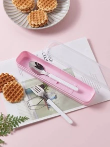 1入組透明餐具收納盒