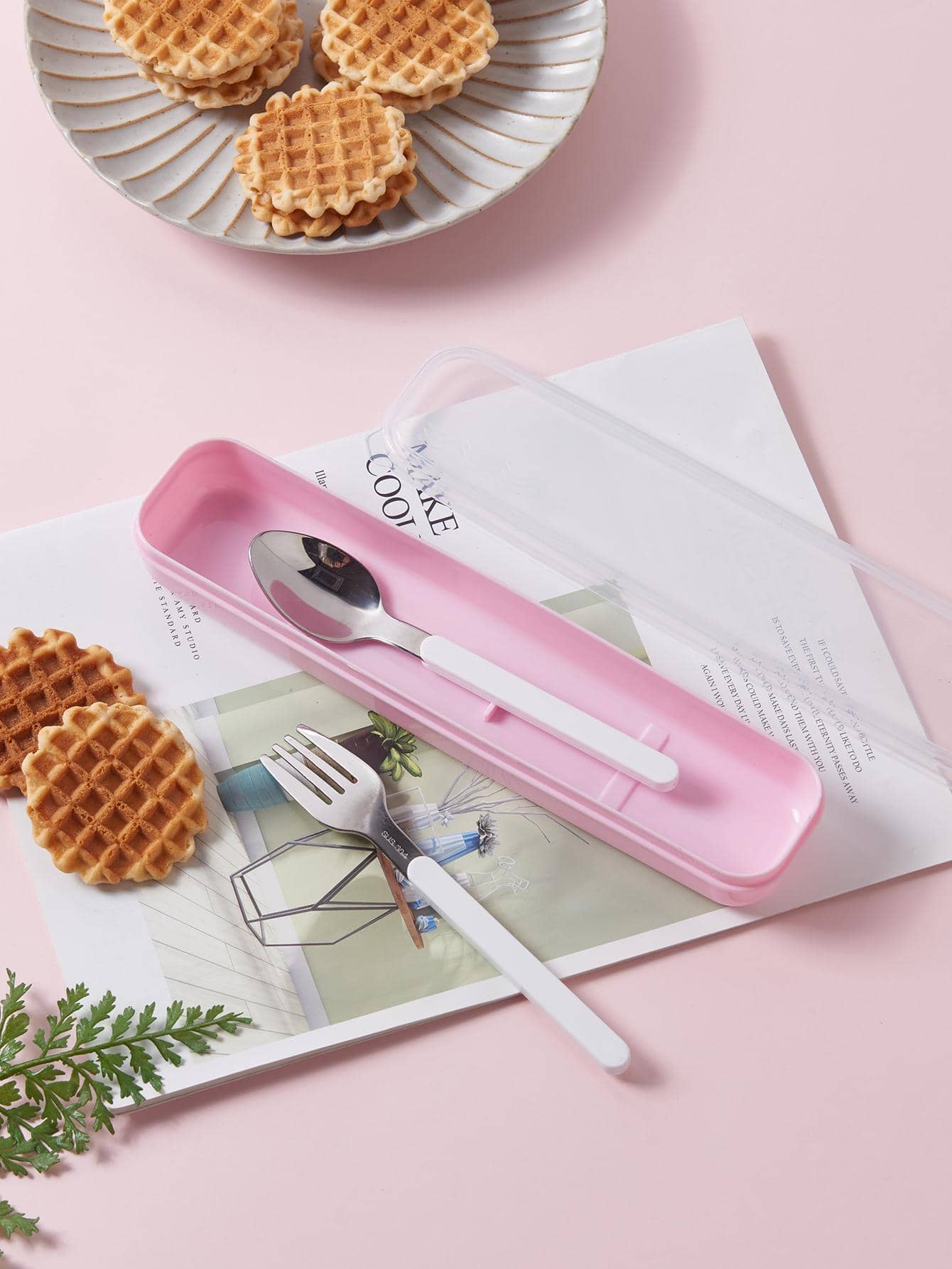 1入組透明餐具收納盒