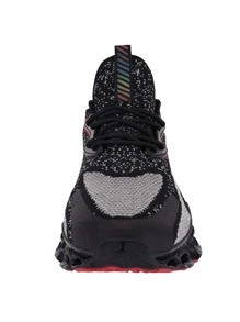 Walking Shoes For Men Non Slip Running Athletic Tennis Mens Casual Shoes Fashion Sneakers - màu đen - Xem 2