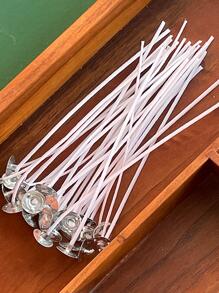 60 cái bấc nến bằng gỗ, bấc sáp hiện đại & thanh nến - Nhiều màu - Xem 4