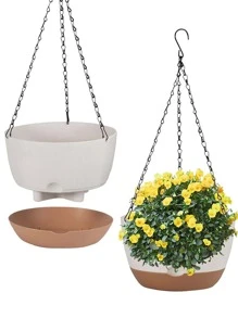 1 pieza Cesta colgante flor - Multicolor - Ver 1