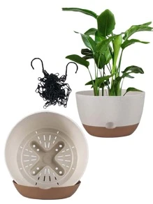 1 pieza Cesta colgante flor - Multicolor - Ver 6