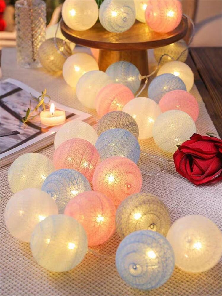 1 pieza Luces de hadas de 2/3 metros con 10/20 luces, adecuada para decoración de habitación de niña, fiesta de cumpleaños, boda, decoración navideña, regalo pequeño - Amarillo - Ver 6