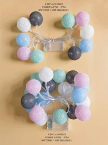 1 件 10/20 灯 2/3 米仙女灯串，适合女孩房间装饰、生日派对、婚礼、节日装饰、小礼物 - 黃色 - 查看 3