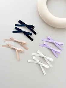 8pcs NỮ Trang trí Bow Sẵn sàng Kẹp tóc da cá sấu Đối với Cuộc sống hàng ngày Đối với Trở lại Đến Trường học - Nhiều màu - Xem 2